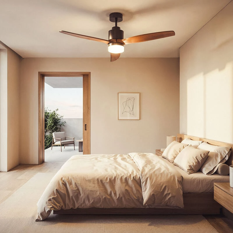 Flüsterstiller Deckenventilator Tarek Ø132cm - Fernbedienung & Timer