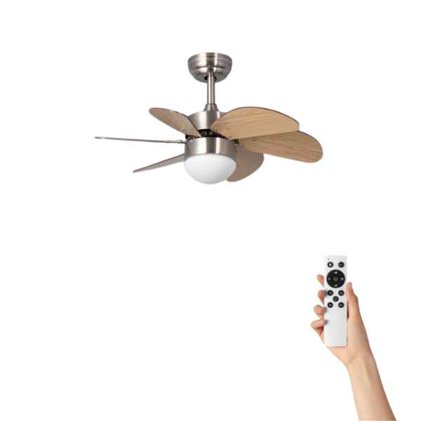 Deckenventilator Milano mit Beleuchtung - Ø81cm - 6 Stufen - Fernbedienung - Holz