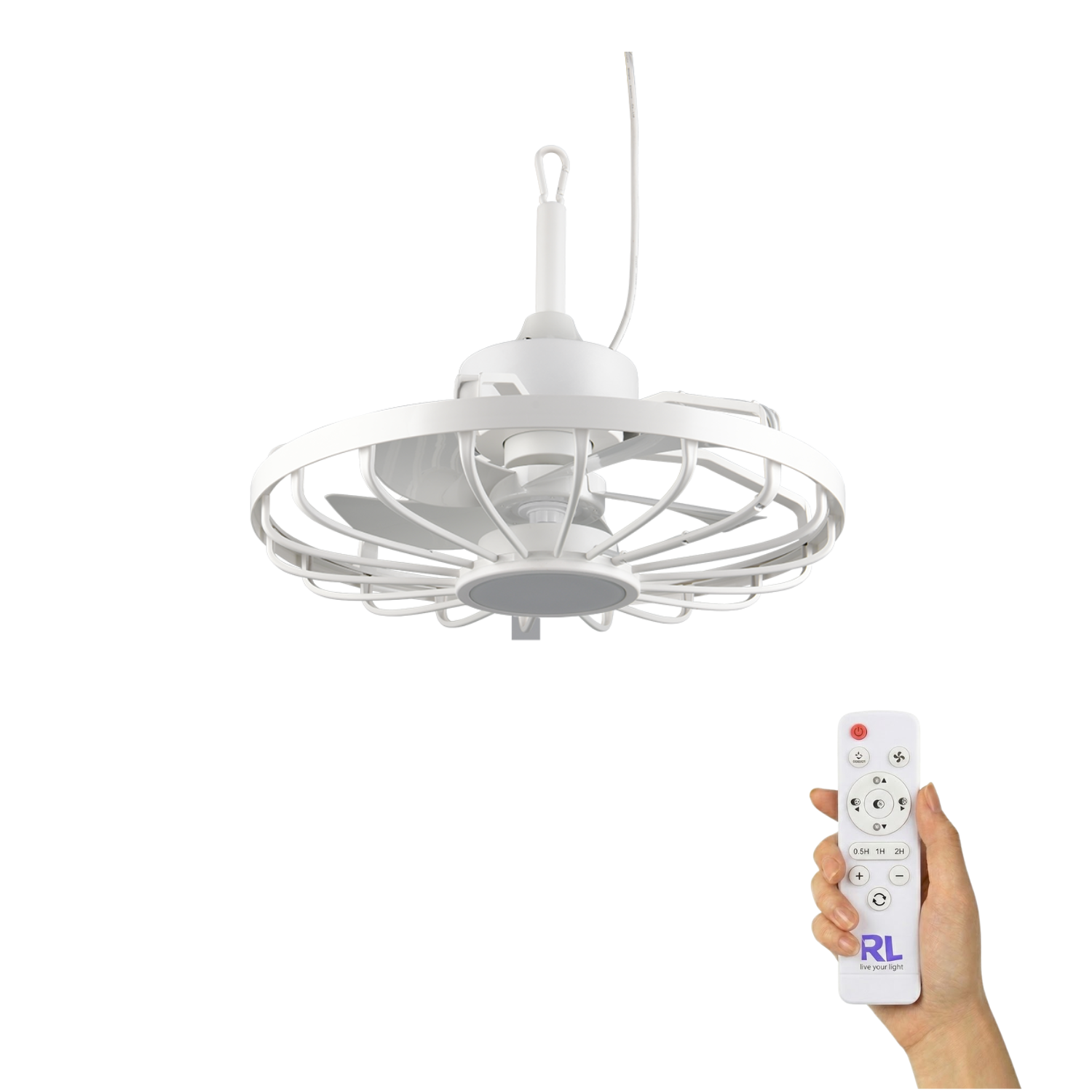Stilvoller Deckenventilator Saga Ø51cm - Ultra leise & Fernbedienung - Bild 1