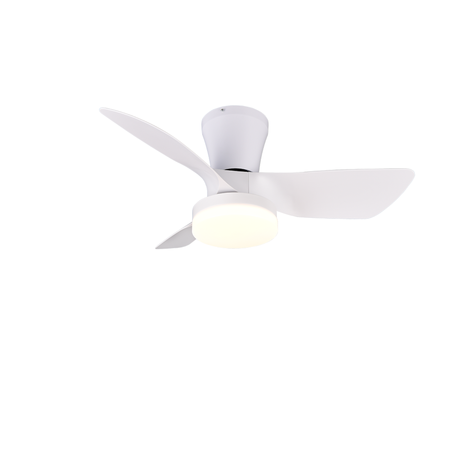 Stilvoller Deckenventilator Annika Ø76cm - Ultra leise & Fernbedienung – Weiß